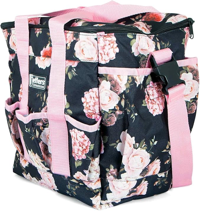 Jeffers Expression Deluxe Grooming Bag, Rose Garden – Zippered Top Organizer - Image 5