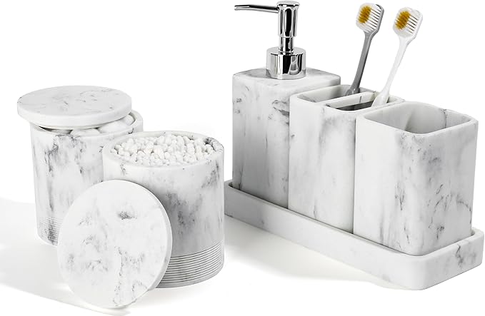 Bathroom Accessories Set, 6 Piece Bathroom Set by YMXYJM