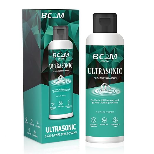 Ultrasonic Jewelry Cleaner Solution, Jewelry Cleaner Great by BCOM
