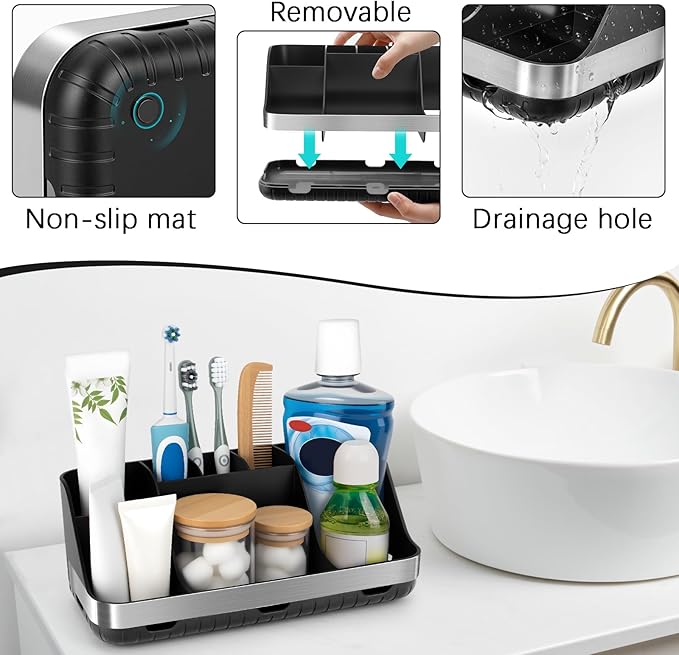 Black Toothbrush Holder - Image 4