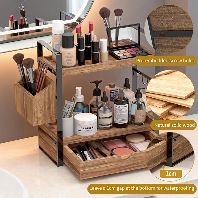2-Tired Bathroom Counter Organizers and Storage, Bathroom Countertop Organizer - Image 5