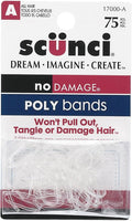 Scunci 1700003A048 Mini Poly Bands 75 Count by SCUNCI+