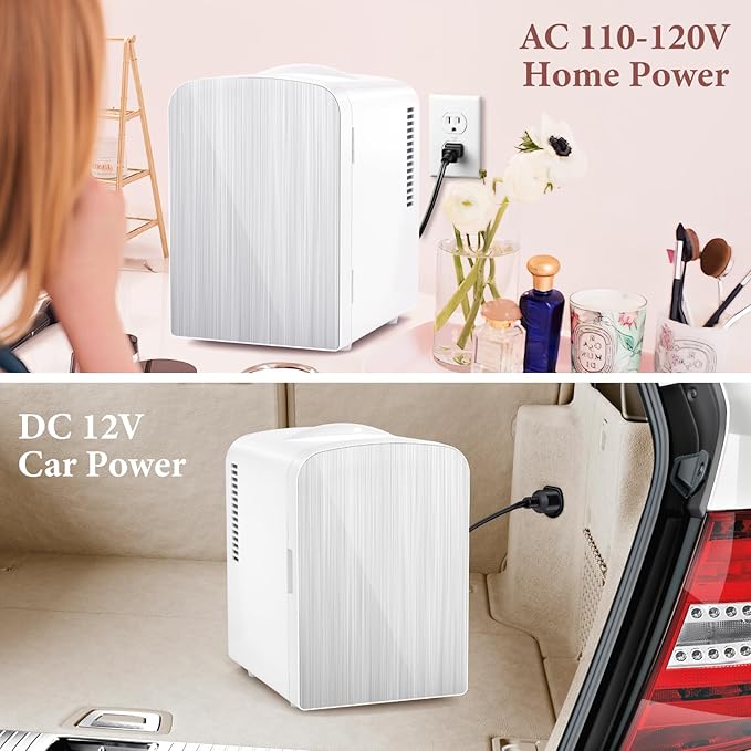 Xbeauty Mini Fridge, 4L Portable Small Refrigerator - Image 5