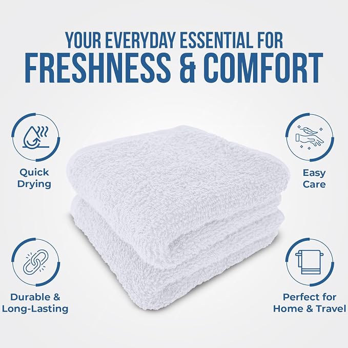 DAN RIVER 10 Pack Wash Cloths for Showering - Image 5