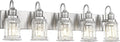 Bathroom Light Fixtures, HWH 5-Light Vanity Light, Modern Brushed Nickel Wall by HWHINVESTMENT