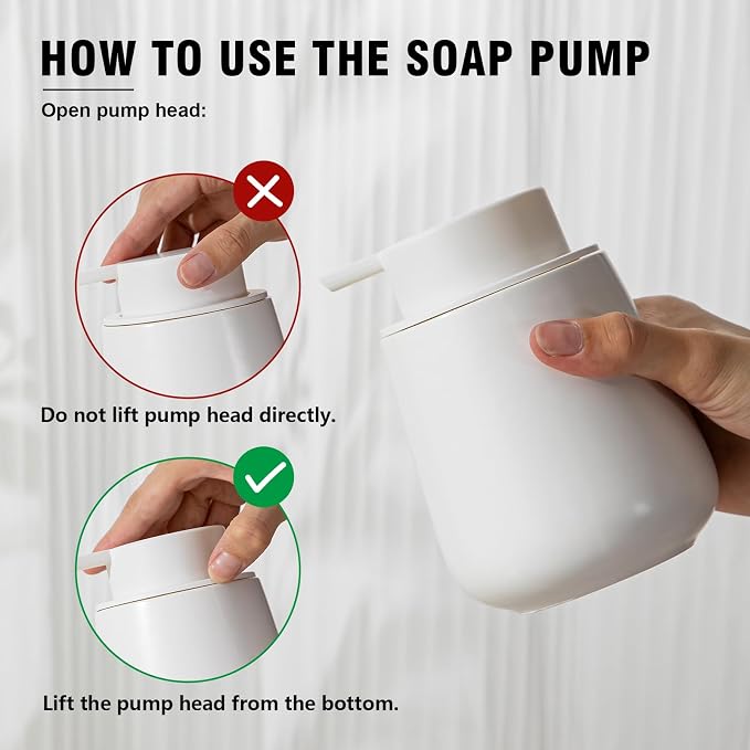 Soap Dispenser, Ceramic Foaming Soap Dispenser - Image 8