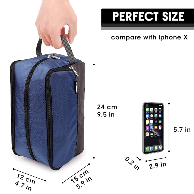 Toiletry Bag for Men Hanging Dopp Kit Water Resistant Shaving Bag Small - Image 2
