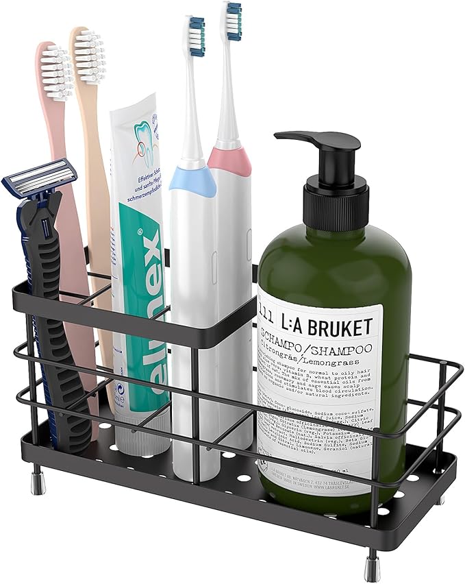 Luxspire Toothbrush Holders, 6 Slots Stainless Steel Tooth Brush Holder by Luxspire