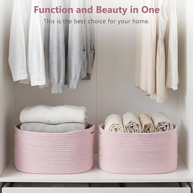 Cotton Rope Storage Basket, Woven Basket - Image 7