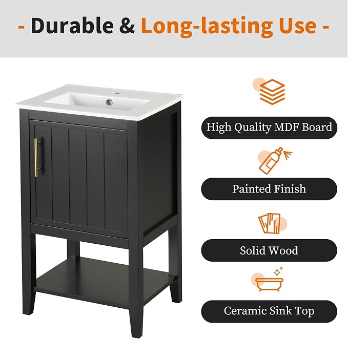 Bellemave 20" Small Bathroom Vanity - Image 4