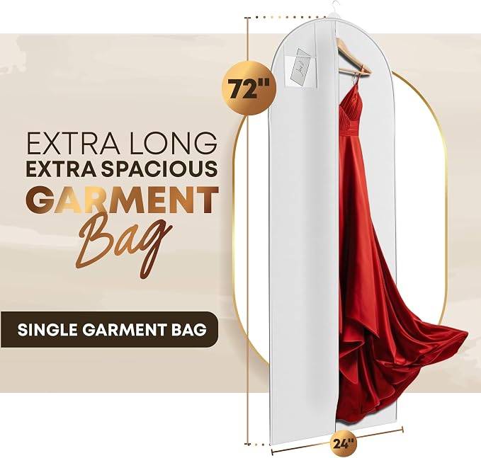 72" Long Dress Bags for Gowns - Image 2