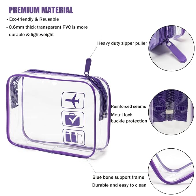 MODENGKONGJIAN TSA Approved Toiletry Bag, Carry on Airport Airline Compliant Bag - Image 2