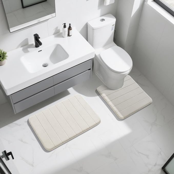 Yimobra Memory Foam Bath Mat Set 2 Piece - Image 7