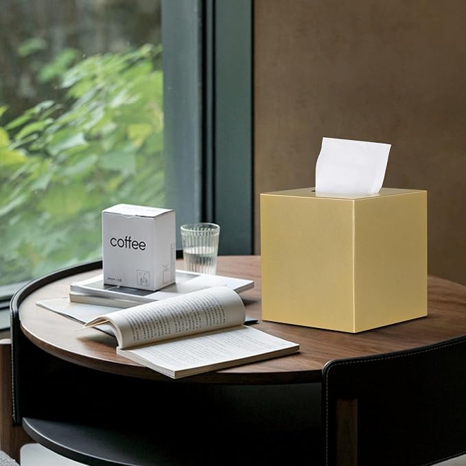 Metal Square Tissue Box lid, Modern Facial Tissue Holder - Image 7