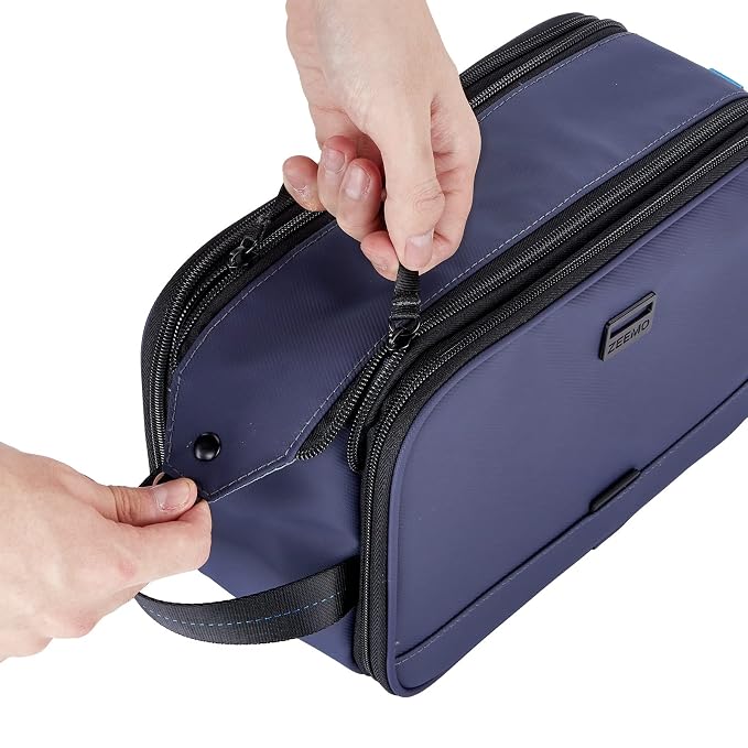 ZEEMO Travel Toiletry Bag for Men, Medium Water-Resistant Double-Sided - Image 4