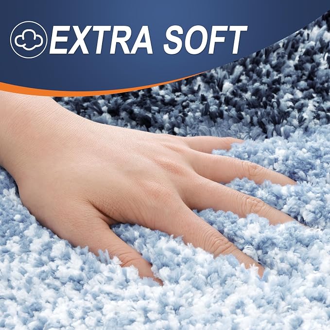 OLANLY Bathroom Rug Set 2 Piece, Soft Absorbent Microfiber Bath Rug Set - Image 2