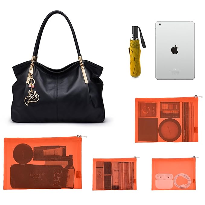 EASYFUN Mesh Pouch, Make up Bag - Image 4