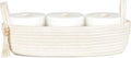 Mkono Small Storage Basket for Toilet Tank Top Boho Bathroom Decor Woven Rope by Mkono