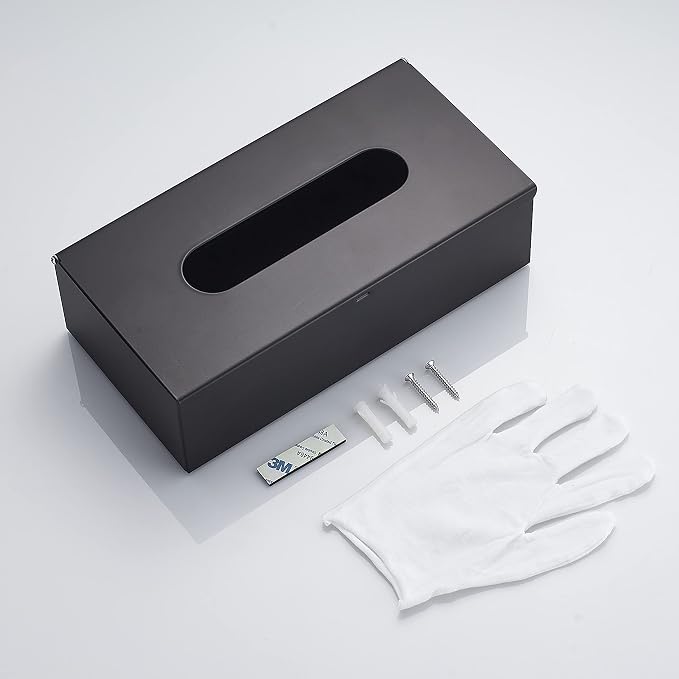 JunSun Rectangular Tissue Box Cover Tissue Box Holder Napkin Holder Tissue - Image 6