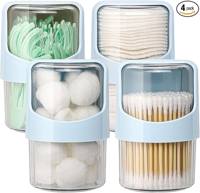 Tbestmax 4 Pack Rotating Qtip Holder Dispenser by Tbestmax