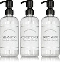 Clear Refillable Shampoo and Conditioner Bottles by ArtanisHome