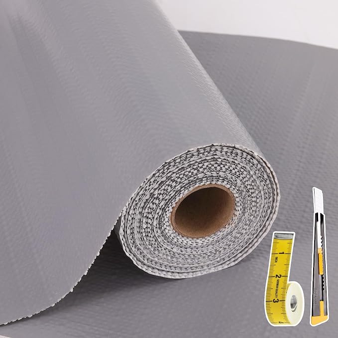 Shelf Liners for Kitchen Cabinets Non Adhesive Drawer Liner 12in x 30FT Pure by Adwann