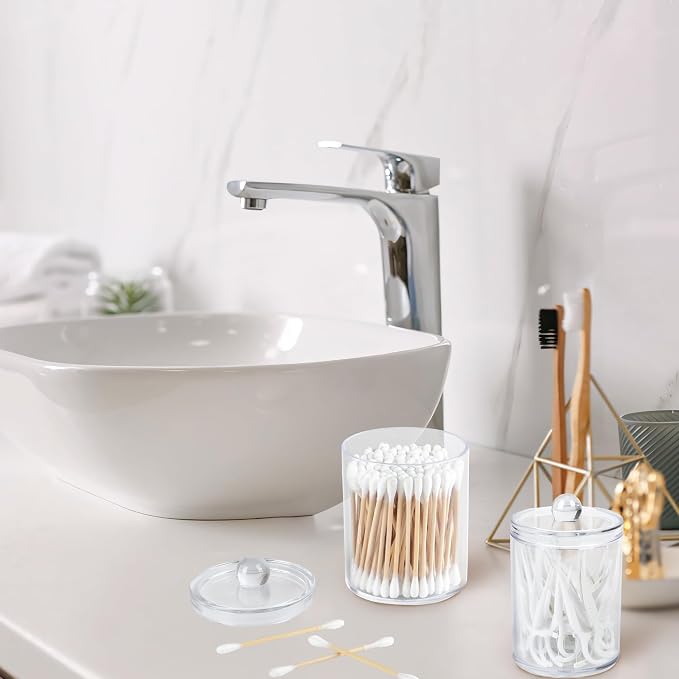 Clear Bathroom Organizer with Lid - Image 4