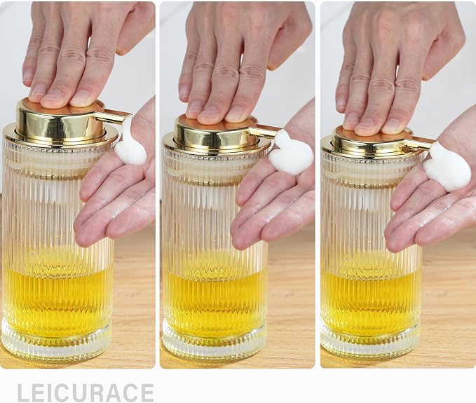 Glass Foam Soap Dispenser, Refillable Faming Dispenser - Image 5