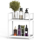 Bathroom Organizer Countertop, 2 Tier Counter Storage Shelf by Oasiteege