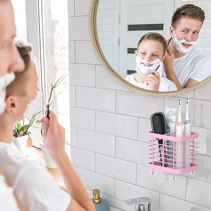 Luxspire Toothbrush Holders for Bathroom, Stainless Steel Electric Toothbrush - Image 7