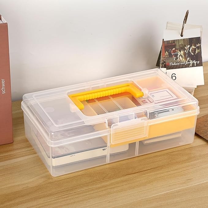 JUXYES Plastic Carry Storage Box - Image 5