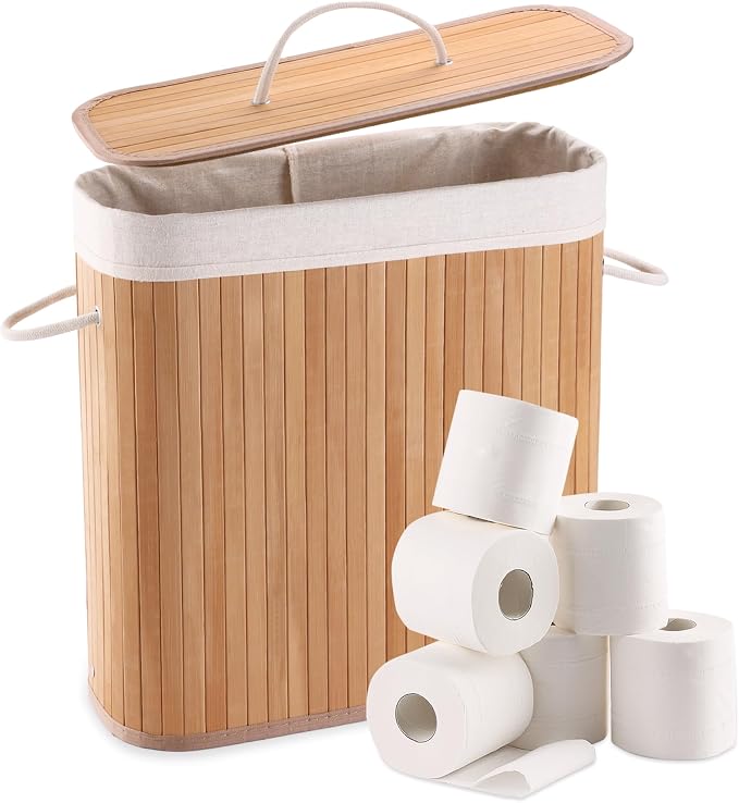 Bamboo Toilet Paper Storage by Unknown