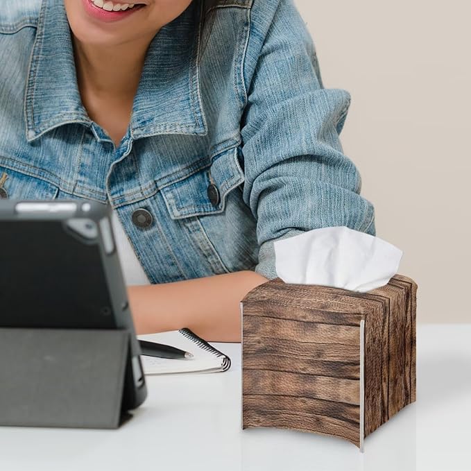 Sunflower Board Tissue Box Holder Portable Lightweight Square Tissue Box Cover - Image 6
