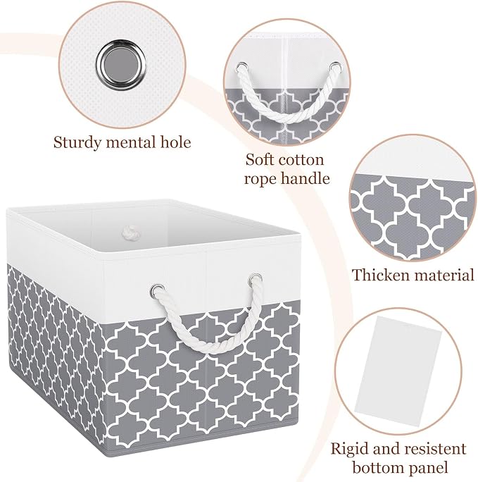 Fab totes Storage Bins, Foldable Storage Baskets - Image 4
