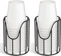 Luxspire Bathroom Cup Dispenser, 3-5oz Dixie Cup Dispenser, Metal Dixie Cup by Luxspire