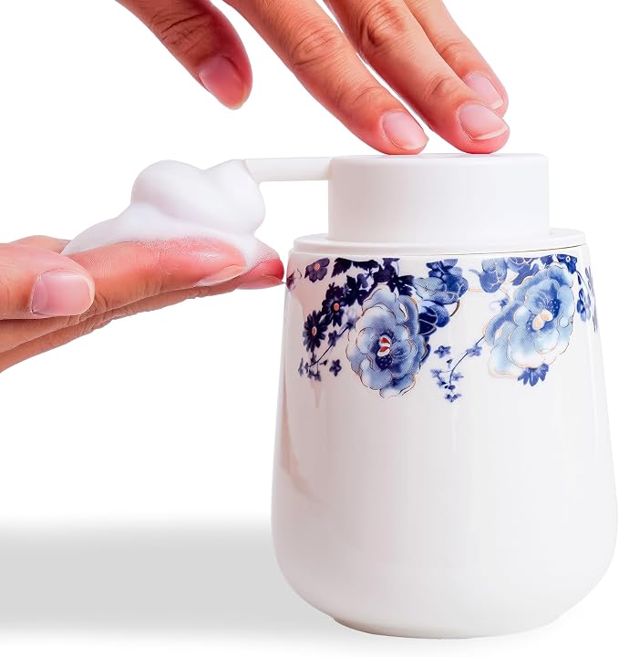 Soap Dispenser, Ceramic Foaming Soap Dispenser by Agyiuns