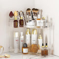 SUNZOS Bathroom Counter Organizer, 2-Tier Corner Bathroom Organizer Countertop by SUNZOS