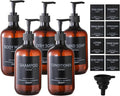 5Pack Amber Shower Bottles Refillable by MithrgrousLife