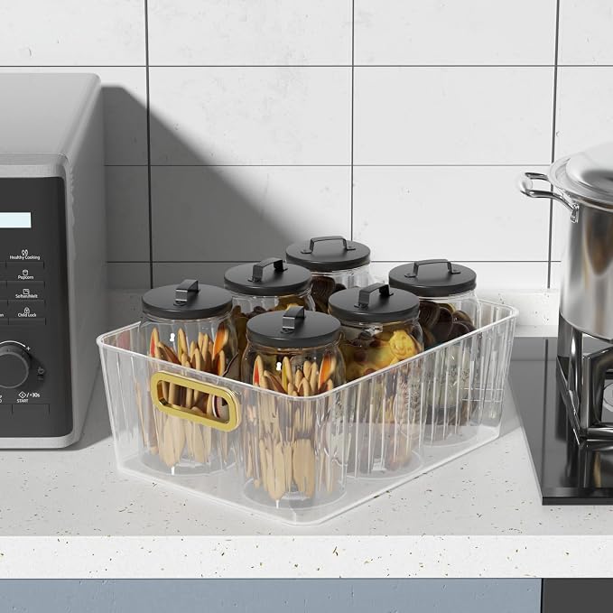 6 Packs Plastic Storage Organizer Bins - Image 4