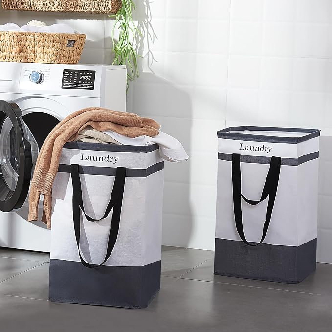 FairyHaus Laundry Basket 78L, Collapsible Laundry Baskets Hampers - Image 2