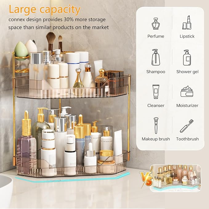 Corner Bathroom Counter Organizer - Image 5