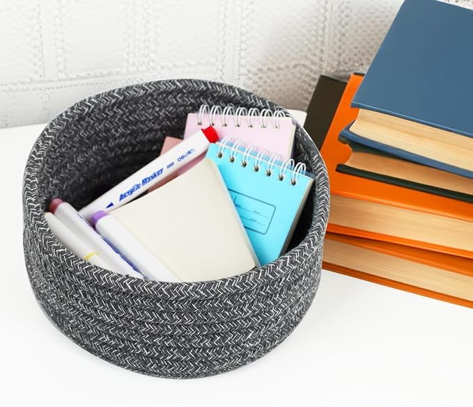 Small Basket, Rope Baskets for Gifts, Cute Mini Tiny Baskets for Organizing - Image 5