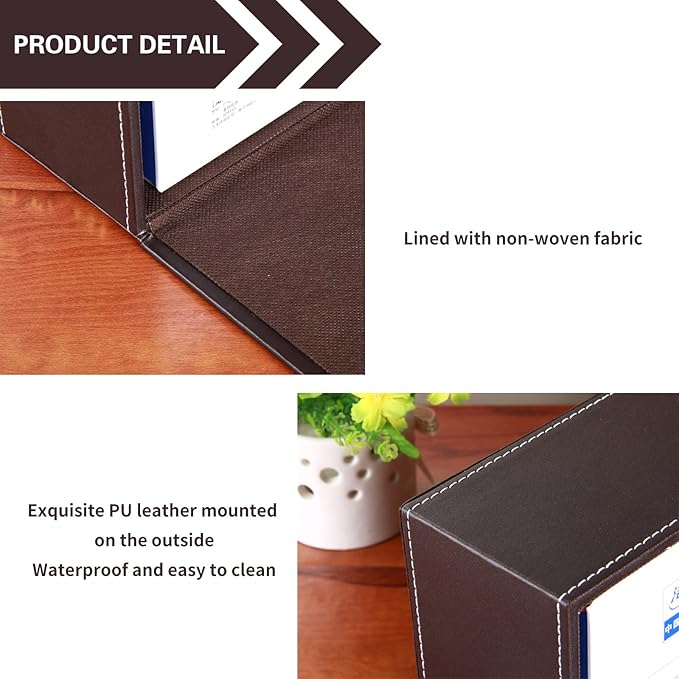 PU Leather Rectangular Tissue Box Cover - Image 5