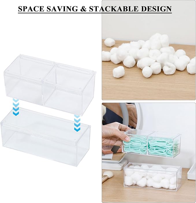 2 Pack Qtip Holder Dispenser - Image 3