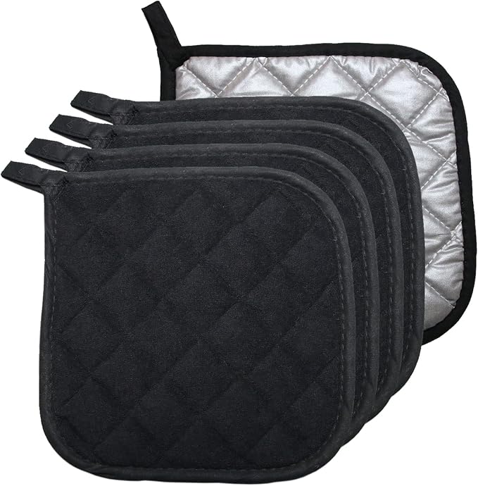 5 PCS Pot Holders for Kitchen, Cotton Potholers by Unknown