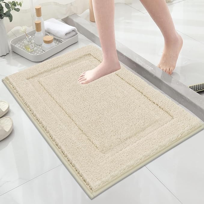 SHACOS Soft Absorbent Bathroom Rugs Set of 2 Pieces - Image 8