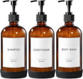 GMISUN Glass Shampoo and Conditioner Dispenser by GMISUN