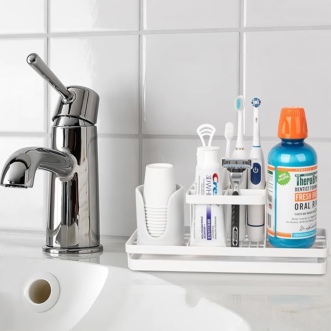 Toothbrush Holders for Bathrooms, Carbon Steel Tooth Brushing Holder Electric - Image 2
