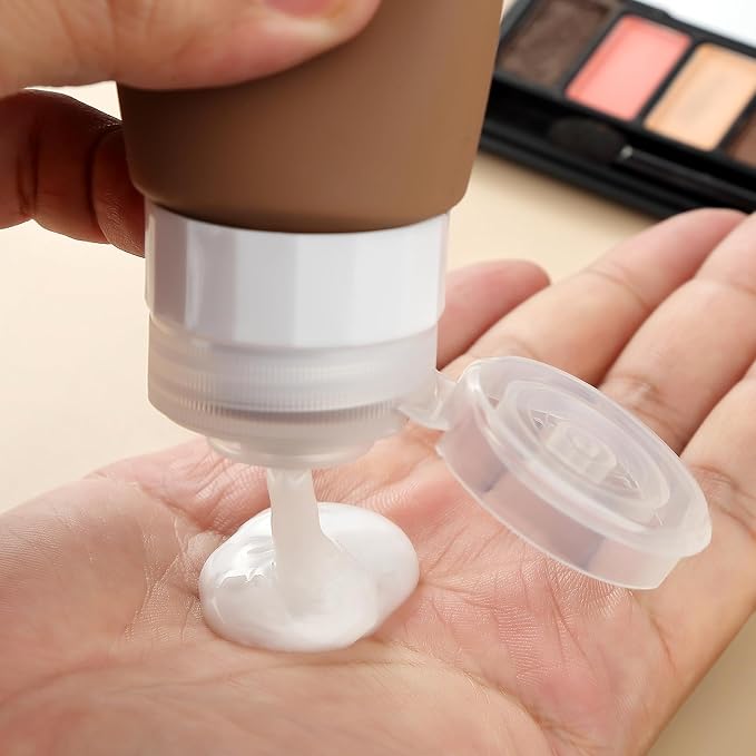 Gemice Travel Bottles for Toiletries, Tsa Approved Travel 3oz Size Containers - Image 4