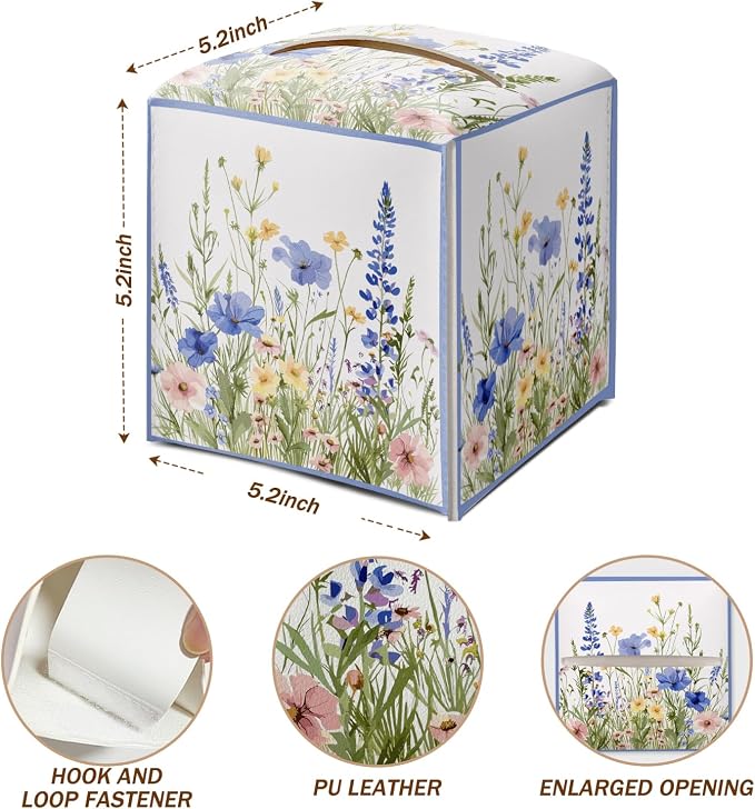 Wildflowers Tissue Box Cover Square - Image 2